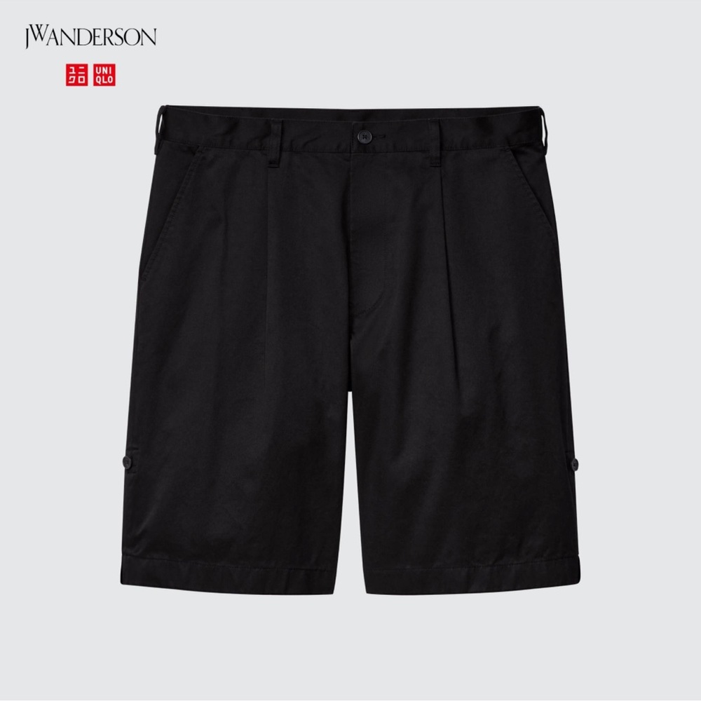 UNIQLO JW ANDERSON ROLL-UP SHORTS BLACK MEDIUM